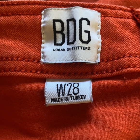 BDG Coral orange cropped flare pants - Picture 5 of 8